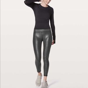 Train Times 7/8 Leggings in Luminosity Foil